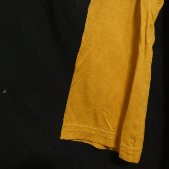 H&M | medium | Ruffled Yellow Rayon Long Sleeve Knit Shirt - Picture 6 of 16